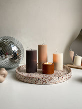 Load image into Gallery viewer, Ribbed pillar candles