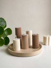 Load image into Gallery viewer, set 3 ribbelkaarsen - beige