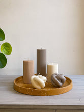 Load image into Gallery viewer, Ribbed pillar candles