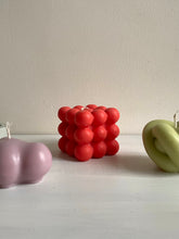 Afbeelding in Gallery-weergave laden, Bubble candle large - koraalrood
