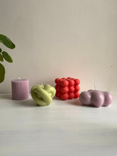 Afbeelding in Gallery-weergave laden, Bubble candle large - koraalrood
