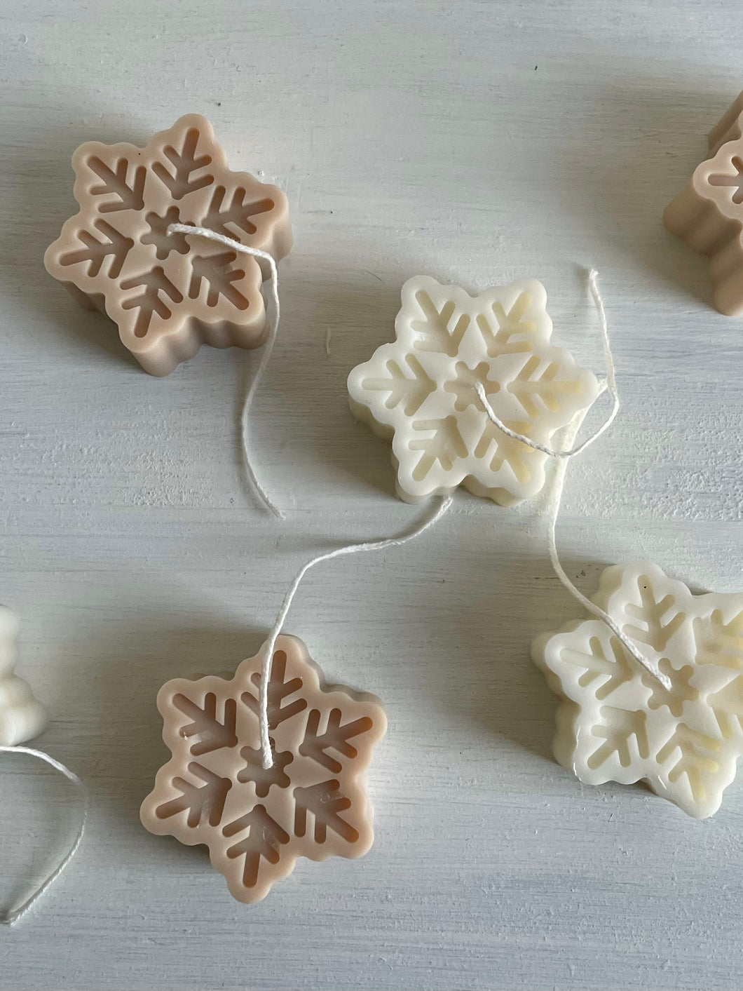 Snowflake candle