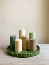 Load image into Gallery viewer, Ribbed pillar candles

